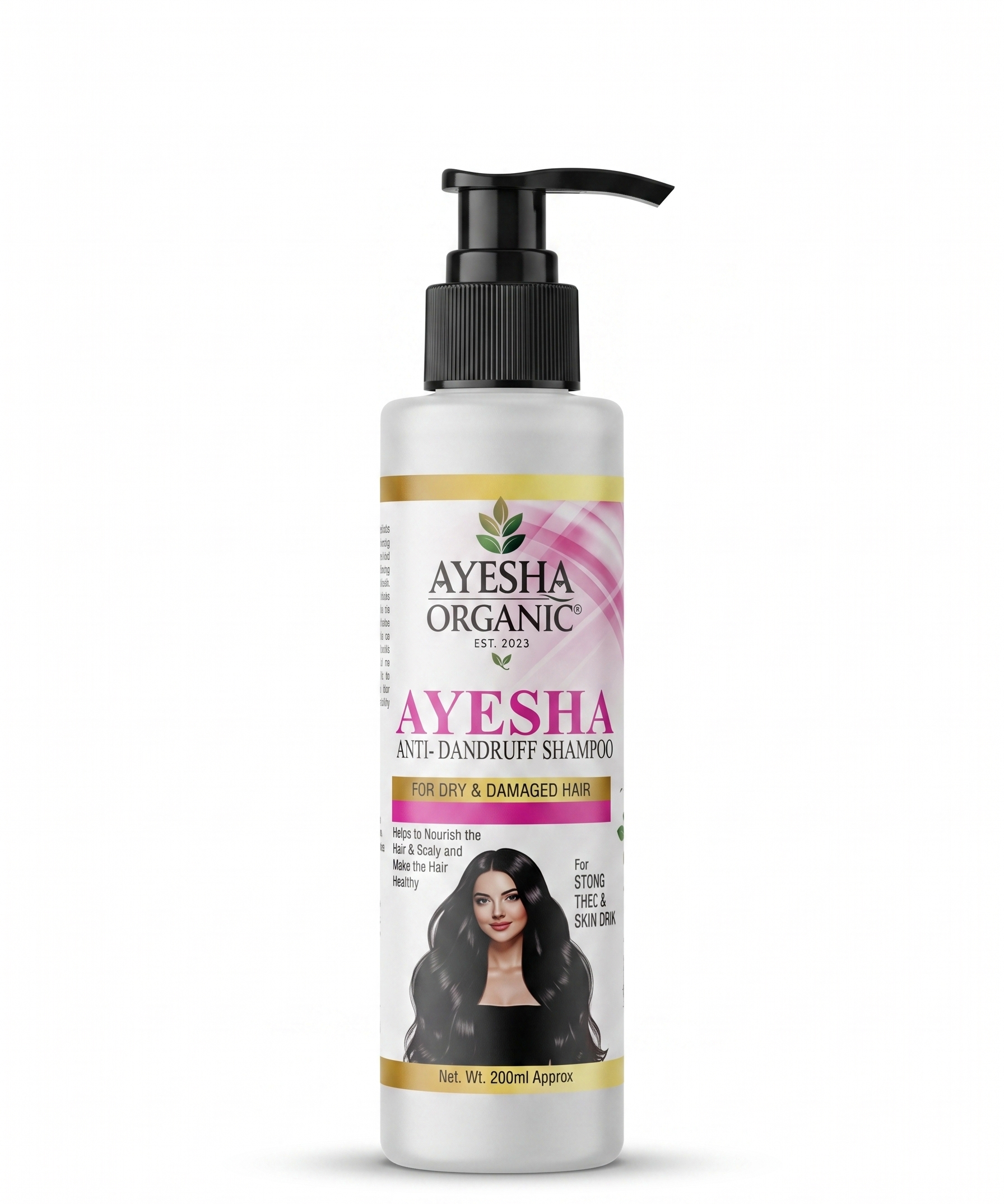 Ayesha Organic Anti-Dandruff Shampoo | For Dry & Damaged Hair