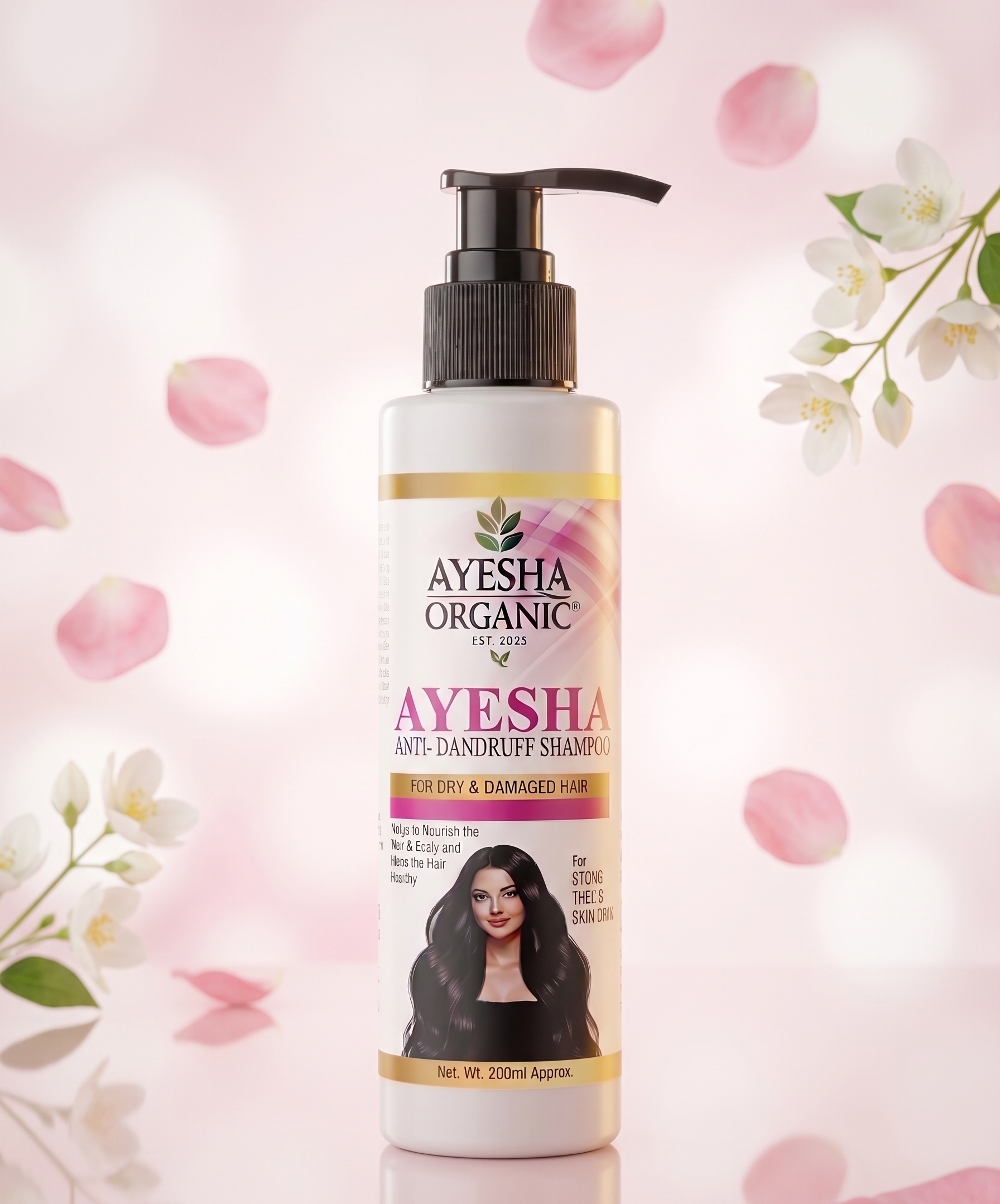 Ayesha Organic Anti-Dandruff Shampoo | For Dry & Damaged Hair