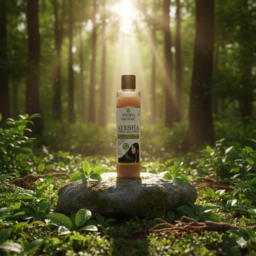 Ayesha Organic Herbal Shampoo – Anti Hair Fall & Strong Roots