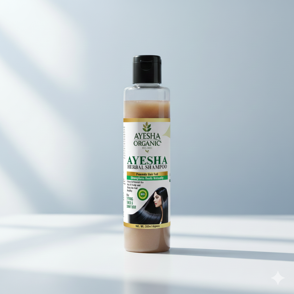 Ayesha Organic Herbal Shampoo – Anti Hair Fall & Strong Roots