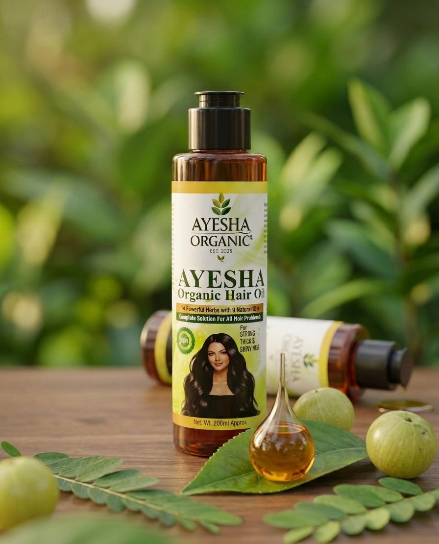 Ayesha Organic Hair Oil – Kamzor Baalon Ko Phir Se Zinda Aur Mazboot Banaye