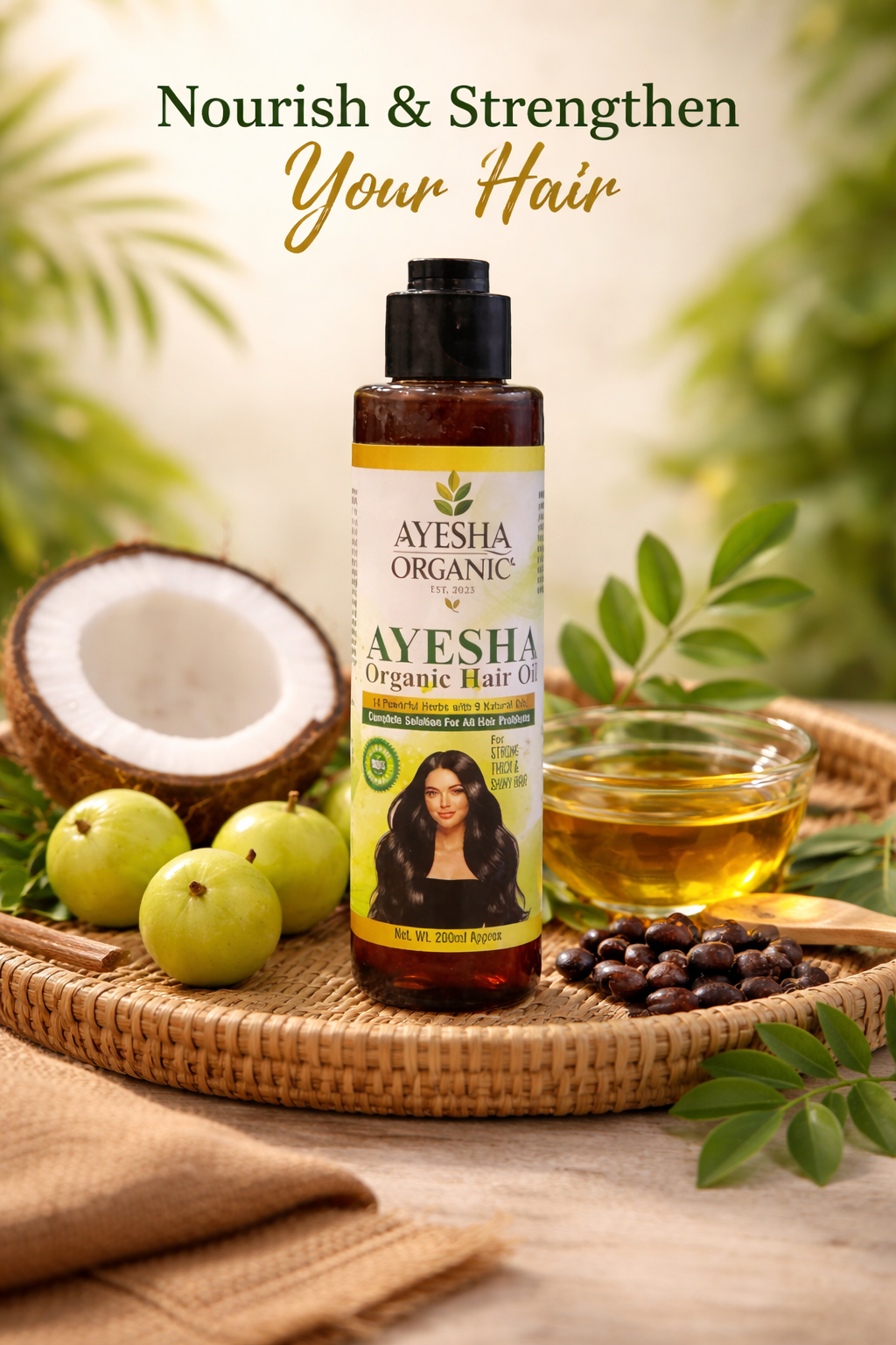 Ayesha Organic Hair Oil – Kamzor Baalon Ko Phir Se Zinda Aur Mazboot Banaye